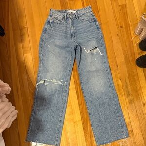 Classic Blue Distressed Women's Jeans